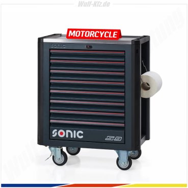 Sonic gefüllter Werkstattwagen NEXT S9 MOTORCYCLE / 325-​tlg.